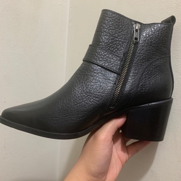 NEW Leather Heeled Black Boots from Plenty Store - Picture 3 of 12